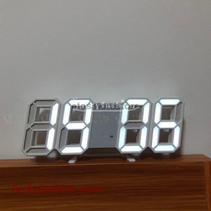 デジタル時計 LEDデジタル 目覚まし時計 時計 壁掛け 3D led wall clock 置き時計 置時計 おしゃれ 多機能 明るさ調整 スヌーズ アラーム