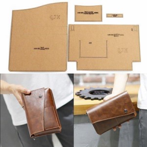 レザークラフト 型紙 クラッチバッグ 財布 鞄 道具