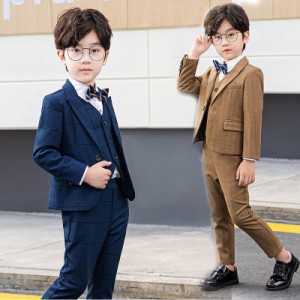 子供服 スーツ 男の子 フォーマル ドレス 入学式 上下セット 4点￥/5点 ジュニア キッズ 男児 卒園式 入園式 結婚式 ピアノ 発表会 卒業