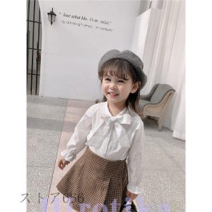 韓国風 子供服 女の子  シャツ 可愛い  フォーマル ベビー服 春 ブラウス 学園   ユニフォーム ワイシャツ 入園式/卒園式/入学式/80/90/1