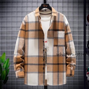 ネルシャツ メンズ シャツ チェックシャツ カジュアルシャツ メンズシャツ 長袖シャツ 秋冬 冬服 50代