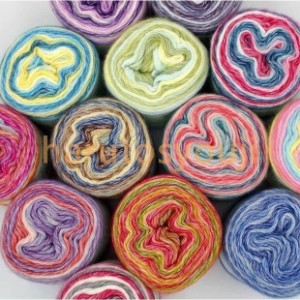 毛糸玉中細１色2玉セットグラデーションカラー編み物小物母の日プレゼント