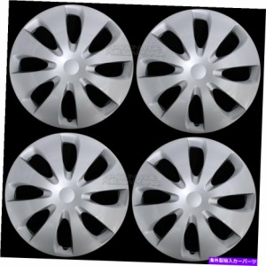 Wheel Covers Set of 4 4新しい2012年から2016年トヨタプリウスC 15" ホイールカバーのセットハブがフルリムスキンキャップ Set 