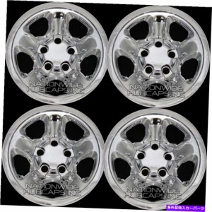 Wheel Covers Set of 4 4つのフィットダッジラム1500トラック2002年から2012年クローム17" ホイールスキンハブ、リムカバーキャ 