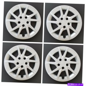 Wheel Covers Set of 4 新しいホイールは交換フィット2012 2017トヨタプリウスV 16" 4のシルバーセットをカバー New Wheel Cover