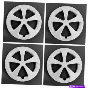 Wheel Covers Set of 4 新しいホイールがカバーホイールキャップ4の2012 2015トヨタのプリウス15" シルバー5スポークセットに適 