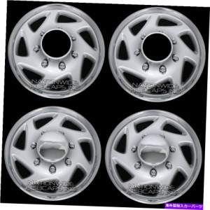 Wheel Covers Set of 4 8ラグフル・リムハブは4スチールホイールキャップカバー4 FORD 4x4のトラックバン16" の新しいセット New