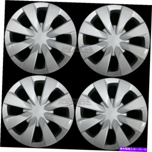 Wheel Covers Set of 4 カローラプリウスC 2003-2020 15" ハブキャップ4フルセットホイールカバーは、スチール・リムに合います 
