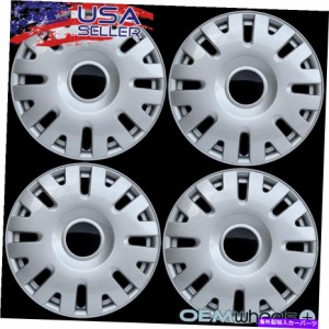 Wheel Covers Set of 4 4 NEW OEM SILVER 15" ホイールキャップは、FORD SUV車のトラックセンターホイールセットをカバーFITS 4 