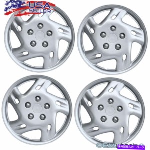 Wheel Covers Set of 4 4 NEW OEM SILVER 15" ハブキャップCHEVYトラックVAN CROSSOVERホイールセットをカバーFITS 4 NEW OEM SI