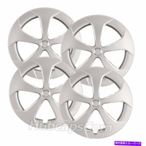 Wheel Covers Set of 4 （4）15" トヨタのプリウス10-15、ヘビーデューティホイールカバーのためのシルバーホイールキャップのセ