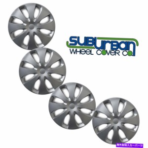 Wheel Covers Set of 4 トヨタ・アクアスタイル＃WCHC-61166-15SL 15" のレプリカホイールキャップ/ホイールは、SET / 4カバー T