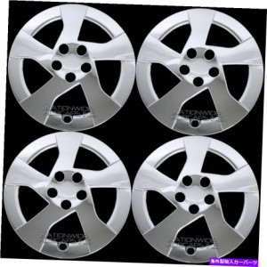 Wheel Covers Set of 4 4台の新しい2010年から2015年トヨタプリウス15" クロームホイールは、ハブキャップ上のフル・リムスナッ 