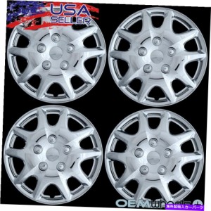 Wheel Covers Set of 4 4 NEW OEM CHROME 14" ハブキャップCHEVROLET CHEVY CENTERトラックホイールセットをカバーFITS 4 NEW OE