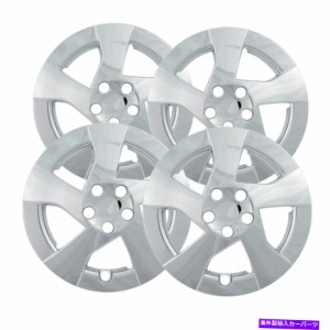 Wheel Covers Set of 4 2010-2013トヨタプリウス4の15' ホイールキャップホイールカバー 『セット』（シルバー仕上げ） 15' Hubc