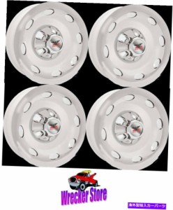 Wheel Covers Set of 4 予告編4のセット、14" 、5 LUG 4.5 BC、ABSクロムメッキホイールカバーHUB CAP Set of 4, 14", 5 LUG 4.5