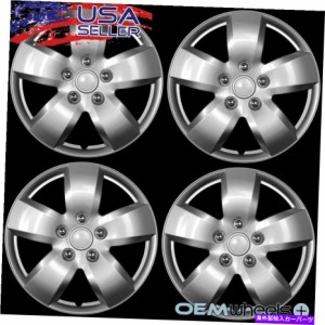 Wheel Covers Set of 4 4 NEW OEM SILVER 16" ハブキャップマツダSUV CAR FWD 3~5 CENTERホイールセットをカバーFITS 4 NEW OEM 