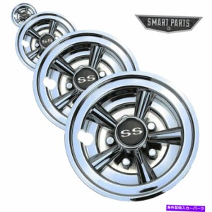 Wheel Covers Set of 4 EZGO、クラブ車、ヤマハ - ゴルフカートSS 8" ホイールは、ハブキャップ、4のセットをカバー Golf Cart S