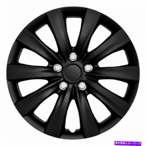 Wheel Covers Set of 4 4 IWC103816BLKのCCIホイールカバー16インチ10スポークグロスブラックセット CCI Wheel Cover 16 Inch 10