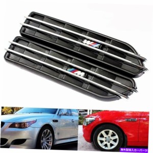 Side Fender Grille BMW E60 M5 E61Sideフェンダー黒光沢仕上げエアーフローベントグリルグリル用 For BMW E60 M5 E61Side Fende