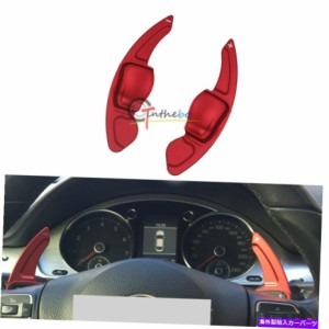 Steering Wheel Paddle Shifter レッドアロイステアリングホイールのシフトパドル拡張のためのVWゴルフMK5 MK6 GTI R32 Red Allo