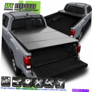 Cover Rear Trunk ハード三つ折り2016 2017 2018用トノカバートヨタタコマ6FT / 72" トランクベッド Hard Tri-Fold Tonneau Cove