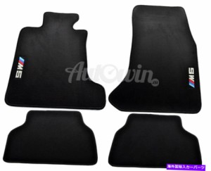 フロアマット フロアマットのためにBMW M5シリーズE60 E61 E60LCI /// M5エンブレムLHDサイドクリップ Floor Mats For BMW M5 Se