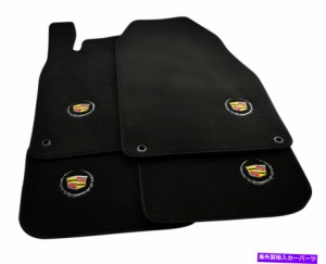 フロアマット フロアマットについてはキャデラックBLS 2005-2010黒テーラードカーペットでキャデラックのロゴ Floor Mats For Ca