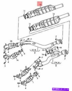 触媒 本物のVWフェトン3D2 3D8触媒コンバーター左3D0254400TX Genuine VW Phaeton 3D2 3D8 Catalytic Converter left 3D0254400T