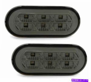 USヘッドライト LEDサイドインジケータターンターンライトセット暗い燻製のフォードVWシート LED side indicator turn light set