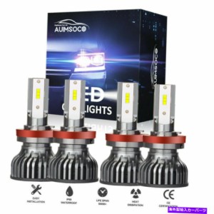 USヘッドライト ジープグランドチェロキー2017-2020ハイ＆ロービーム用LEDヘッドライト電球明るい白 LED Headlight Bulbs Bright