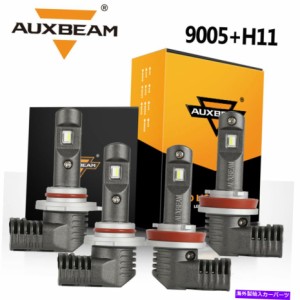 USヘッドライト 4x AUXBeam P10 LEDヘッドライト電球キット9005 H11ハイロービーム明るい白7600LM 4X AUXBEAM P10 LED Headlight