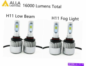 USヘッドライト レクサス、キセノンホワイトのためのAlla Lighting LED LOビームHDライト＆フォグライト電球キット Alla Lightin