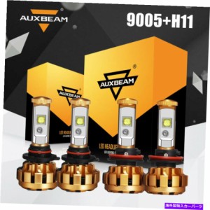 USヘッドライト 4x AuxBeam LEDヘッドライト電球変換キット9005 H11 HI＆LOW BRIGHT WHITY 6000K 4X AUXBEAM LED Headlight Bulb