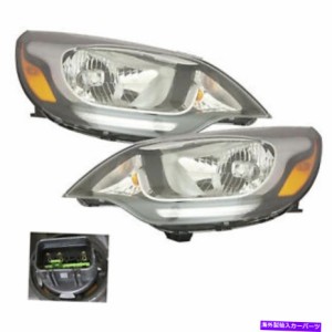 USヘッドライト ヘッドライトW / LEDペア高品質CAPAフィット2012-2017 Kia Rio Sedan SX Headlight w/LED Pair High Quality CAP