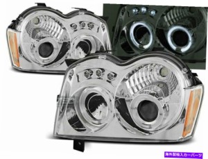 USヘッドライト Chrysler Jeep Grand Cherokee 05-08 Angel Eys Chrome Freeship US Headlights for Chrysler Jeep GRAND CHEROK