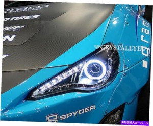 USヘッドライト SCION FRSクリスタルアイ：ウィンカーLED＆CCFLアングルアイプロジェクターHIDジャパンモデル Scion FRS CRYSTAL