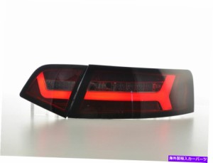 USヘッドライト Audi A6セダンサローン09-11のための赤い喫煙仕上げLEDライトバーテールリアライト red smoked finish LED light