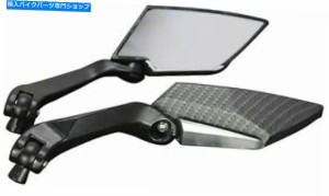 Mirror 勝利のラスベガスビジョンキングピンのためのブラックカーボンミニリアビューミラー Black Carbon Mini Rear View Mirror