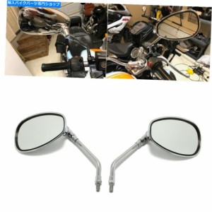 Mirror オートバイクロームロングステムバックミラー10mm川崎川崎鈴木 Motorcycle Chrome Long Stem Rearview Mirrors 10mm For 