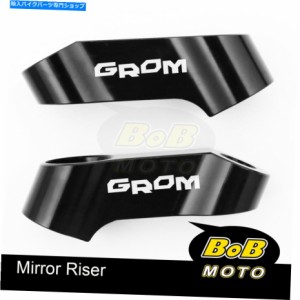 Mirror MIRROR RISERSアダプタホンダGROM 125 MSX 125 13-19 19 16 17 16 15 Mirror Risers Adapters GROM Logo For Honda GROM 