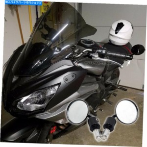 Mirror 3 "ラウンド7/8" CBR600RRのハンドルバーエンドサイドミラーZX6R GSXR750 R6 HP2 GT650R 3" Round 7/8" Handle Bar End S