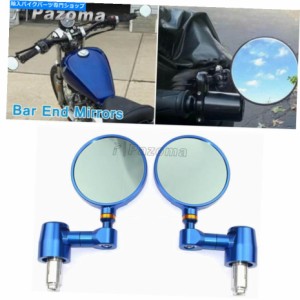 Mirror CNCバイクアルミ7/8 "バーエンドリアビューサイドミラーユニバーサルフィットヤマハ CNC Motorbike Aluminum 7/8" Bar En