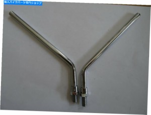 Mirror 6529 - ウィングミラーステム - 新しいChrome - 8 ''ロング+スレッドペア3/8 '' UNF Fixing 6529 - WING MIRROR STEMS - 