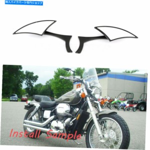 Mirror Honda Fury VT1300CX VTX1300C USオートバイブラックリアビューサイドミラー2ピース For Honda Fury VT1300CX VTX1300C U