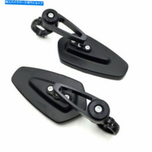 Mirror 7/8 "22mmオートバイバイクアロイバーエンドサイドリアビューミラーブラックイギリス 7/8" 22mm Motorcycle Motorbike Al