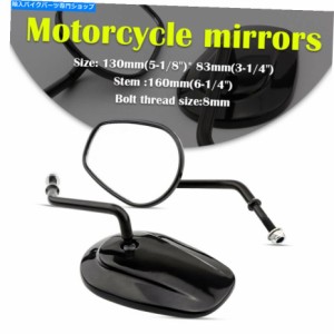 Mirror HMMOTORオートバイリアビューミラーハーレーダビッドソンナイトロッドスペシャルVRSCDX HMmotor Motorcycle Rearview Mir