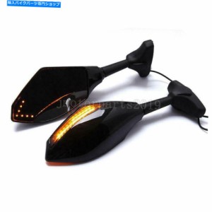 Mirror 川崎忍者250r 650R ZX9R ZX10R ZX12R ZX14RのためのLEDターン信号ミラー LED Turn Signal Mirrors for Kawasaki Ninja 25