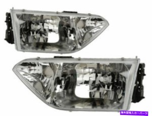 USヘッドライト 2001年2002年日産クエストヘッドライトヘッドランプペアセット交換 For 2001 2002 Nissan Quest Headlight Headlamp Pair