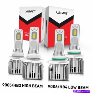 USヘッドライト 9005 9006三菱アウトランダー2007-13コンボパック6000Kのためのヘッドライト電球 9005 9006 LED Headlight Bulbs